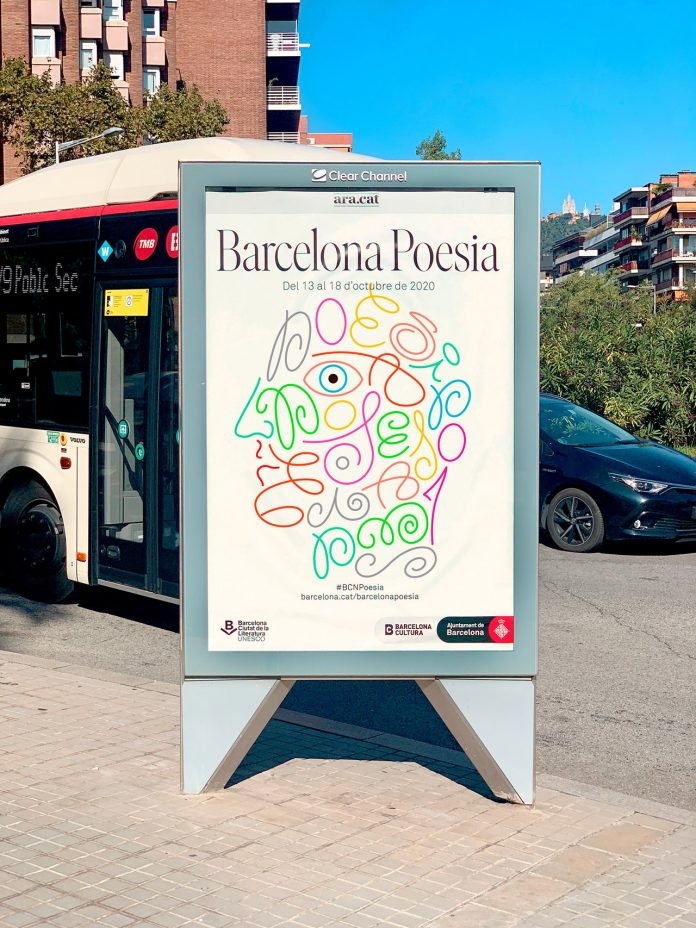 Barcelona Poesia 2020 identity design by Marta Cerdà.