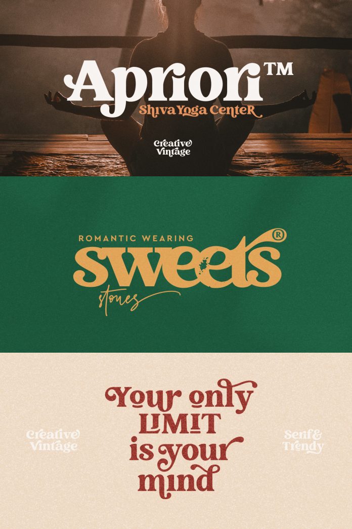Creative Vintage Font by Blessed Prints