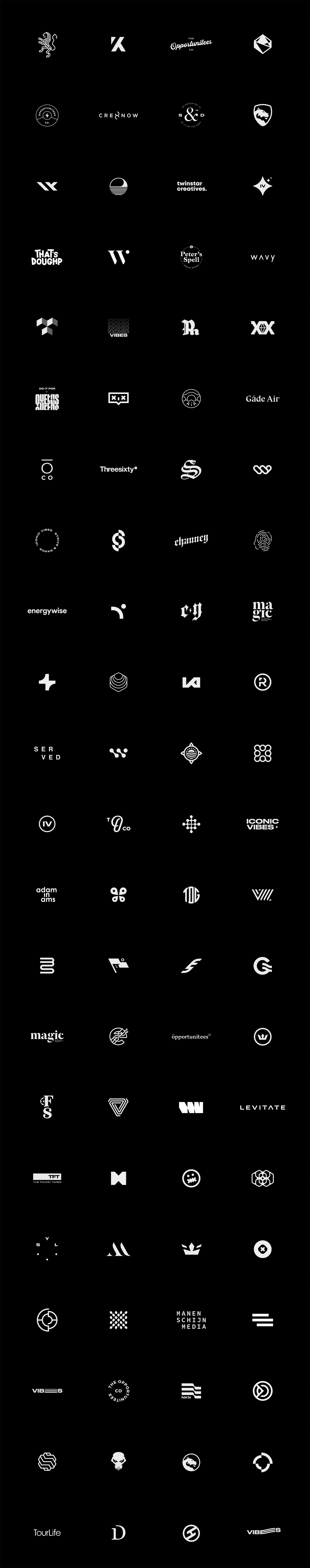88 logos designed by Sylvan Hillebrand.