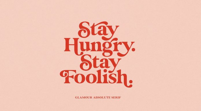 Glamour Absolute font by Nicky Laatz.