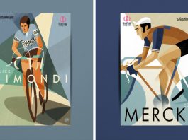 Hall of Fame Giro d'Italia illustrations by Riccardo Guasco