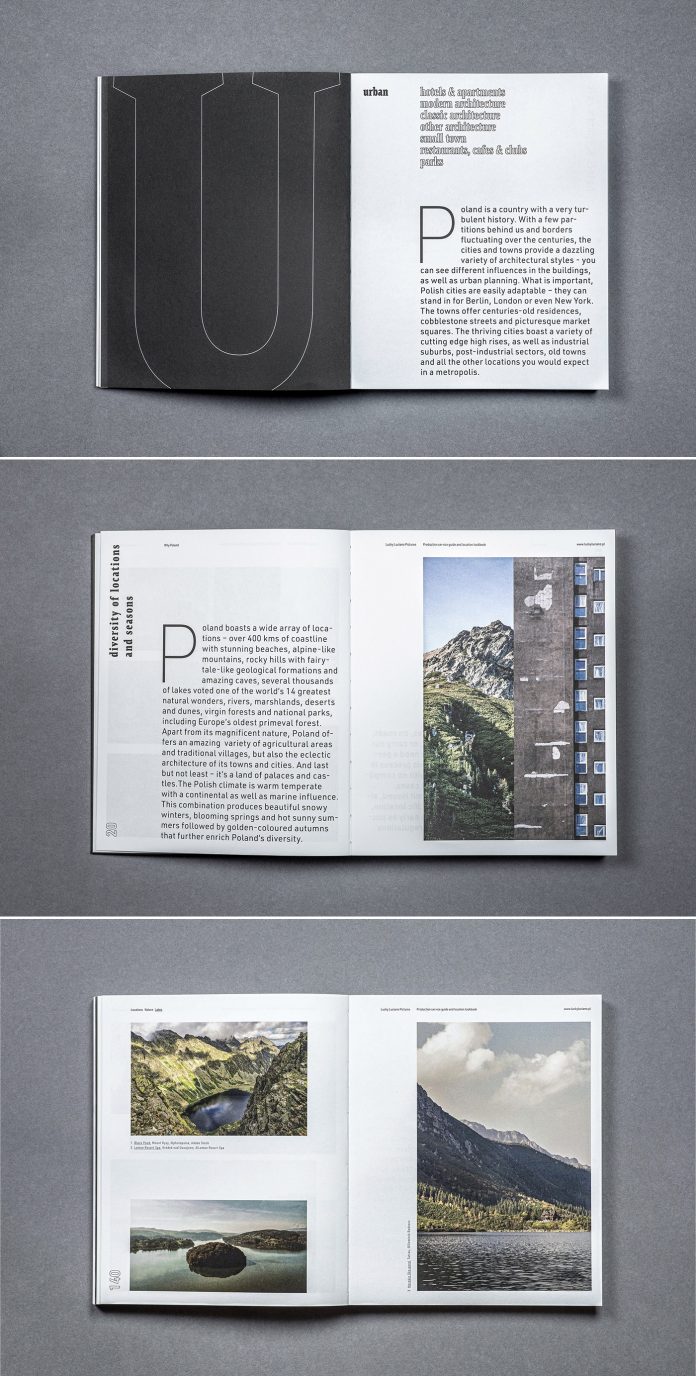 Production service guide and location look-book with art direction and graphic design by Michał Markiewicz.