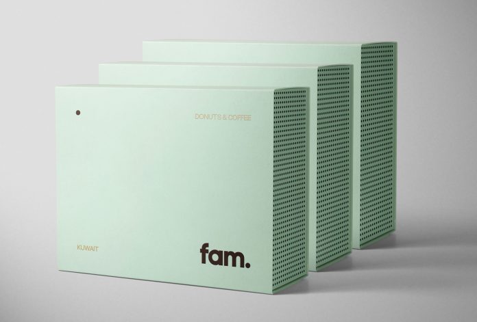 Branding by Fagerström for Fam, a new company from Kuwait that offers premium creative donuts.