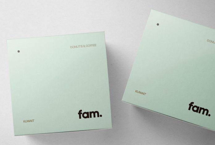 Branding by Fagerström for Fam, a new company from Kuwait that offers premium creative donuts.