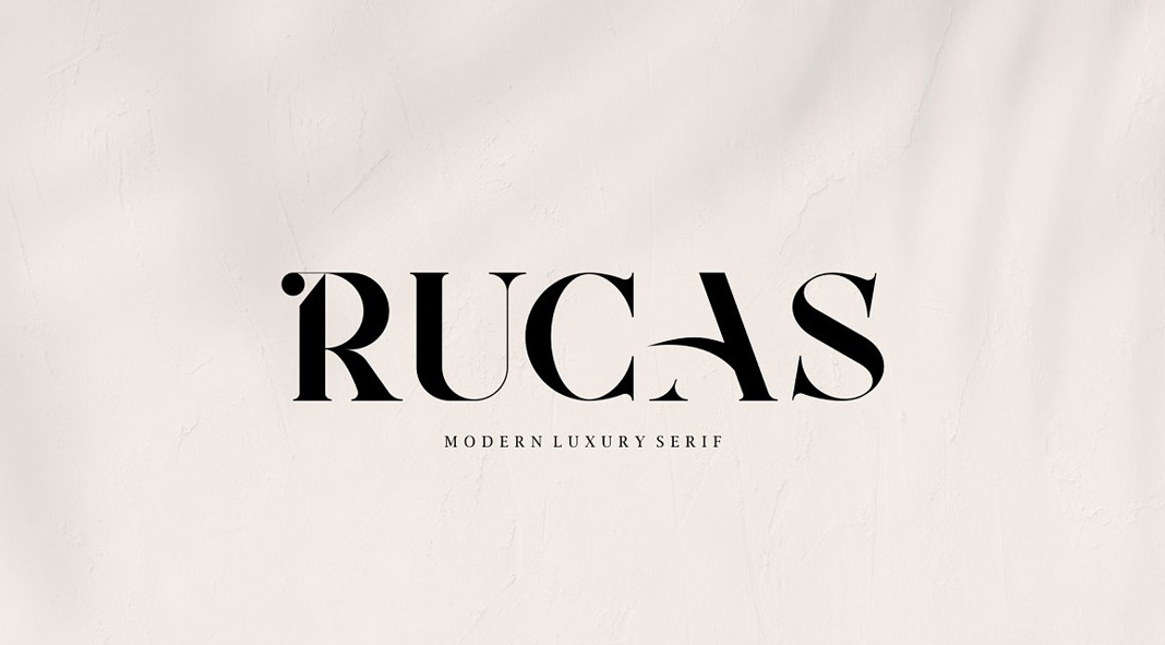 Rucas font by Vroz Studio.