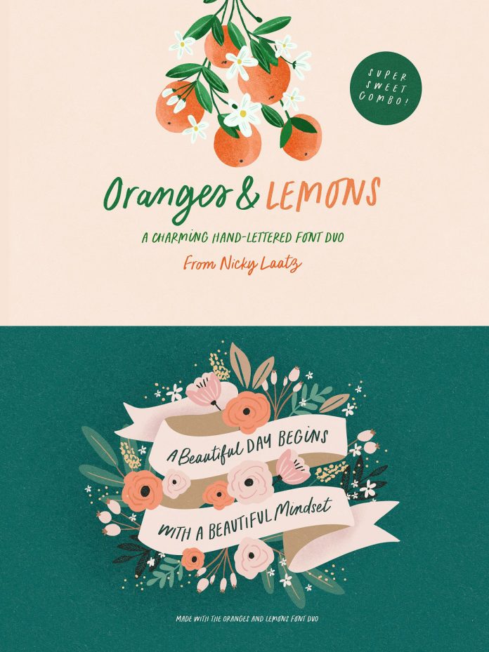 Oranges and Lemons Fonts by Nicky Laatz.