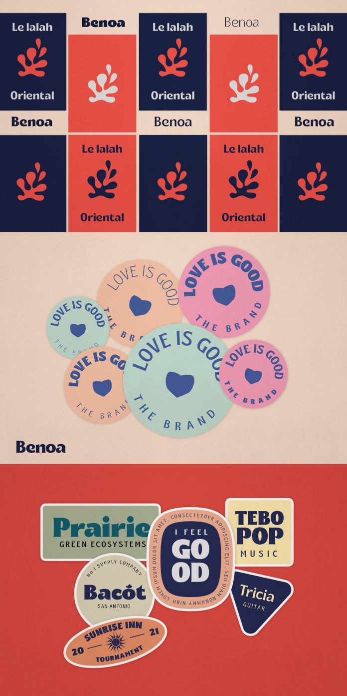 Benoa font family by creativemedialab.