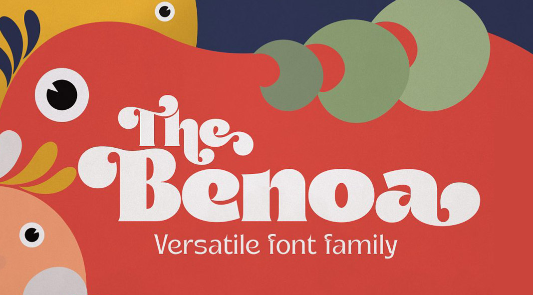 Benoa font family by creativemedialab.