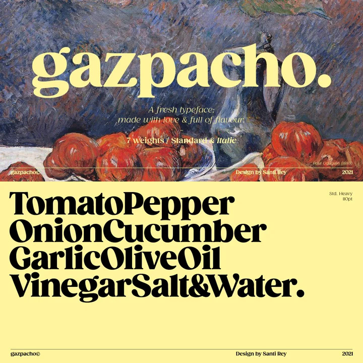 gazpacho font family free download