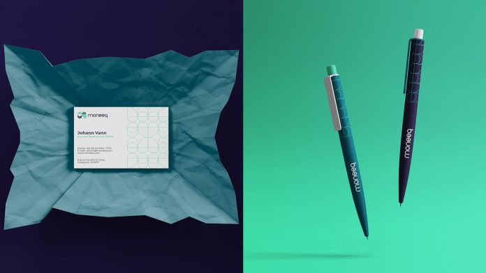 Moneeq – fintech bank branding by graphic design agency Vinille