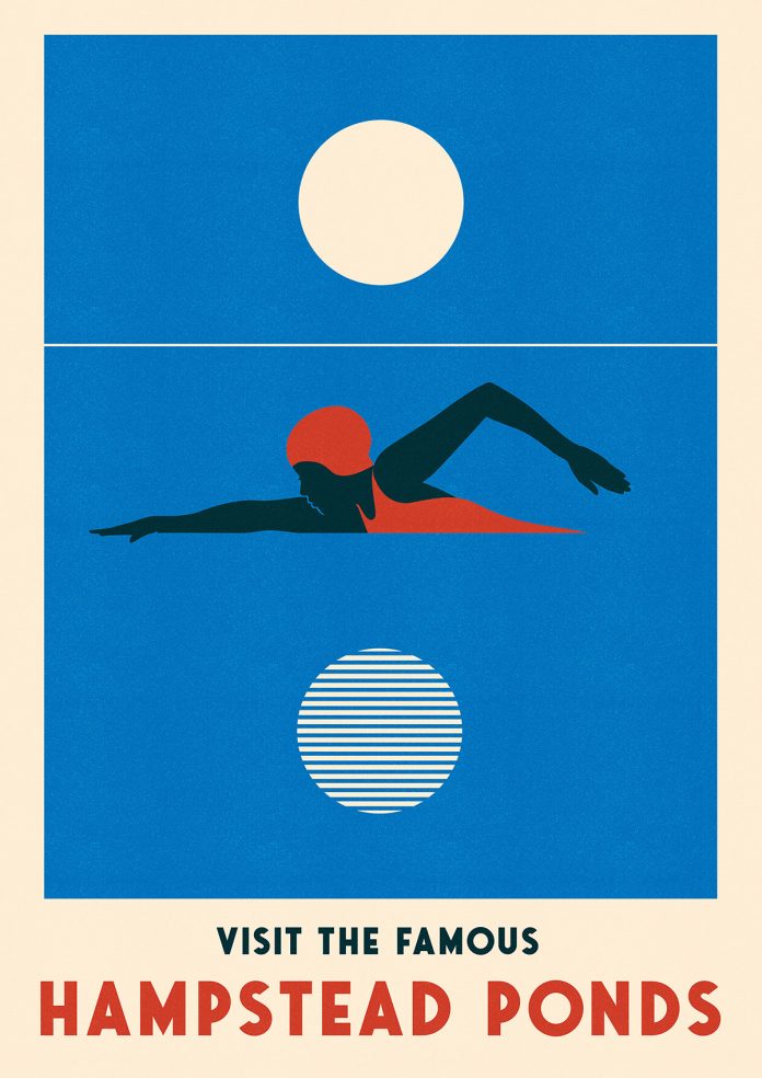 Outdoor Swimming Posters by Telegramme Paper Co.