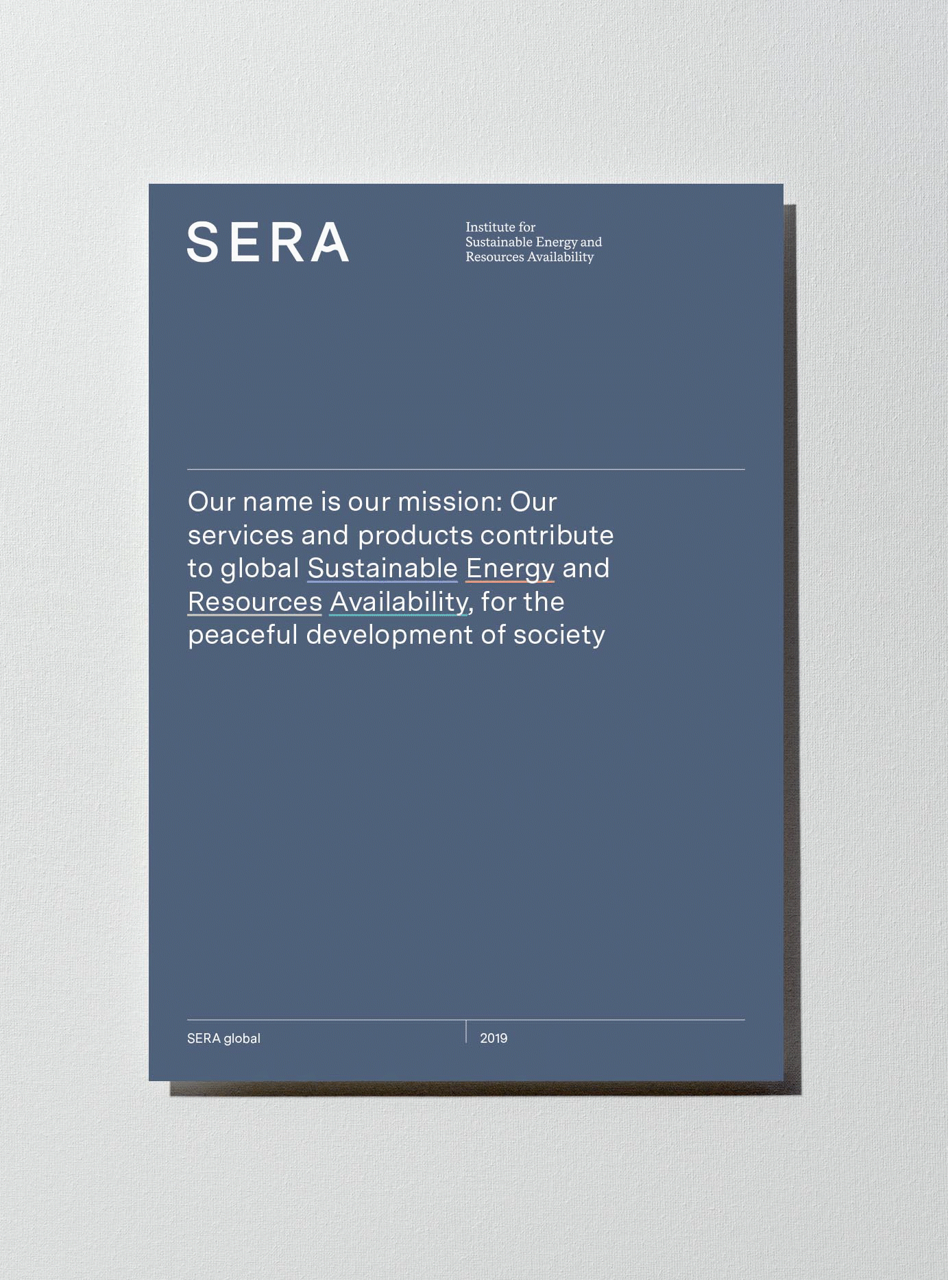 SERA branding by Acute, a Vienna-based creative practice founded by Isabella Thaller.