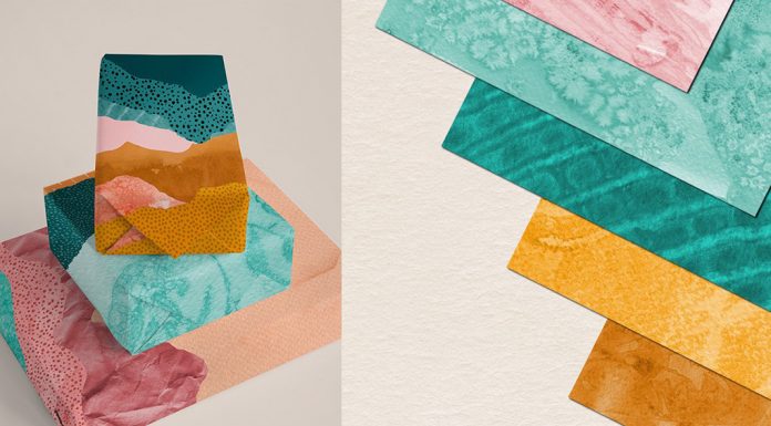 70 Abstract Landscape Watercolor Papers