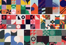 Deconstructed Abstract Geometric Vector Pattern Design