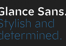 Glance Sans font family by Identity Letters.
