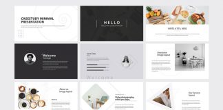Minimal Case Study Presentation Template by GraphicArtist