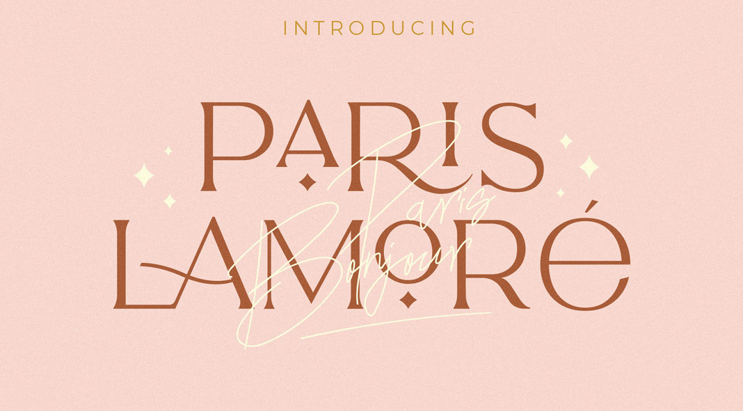 The Paris Lamore Sans and Script Font by NEWFLIX.Bro.