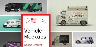 Vehicle Mockups for Adobe Photoshop