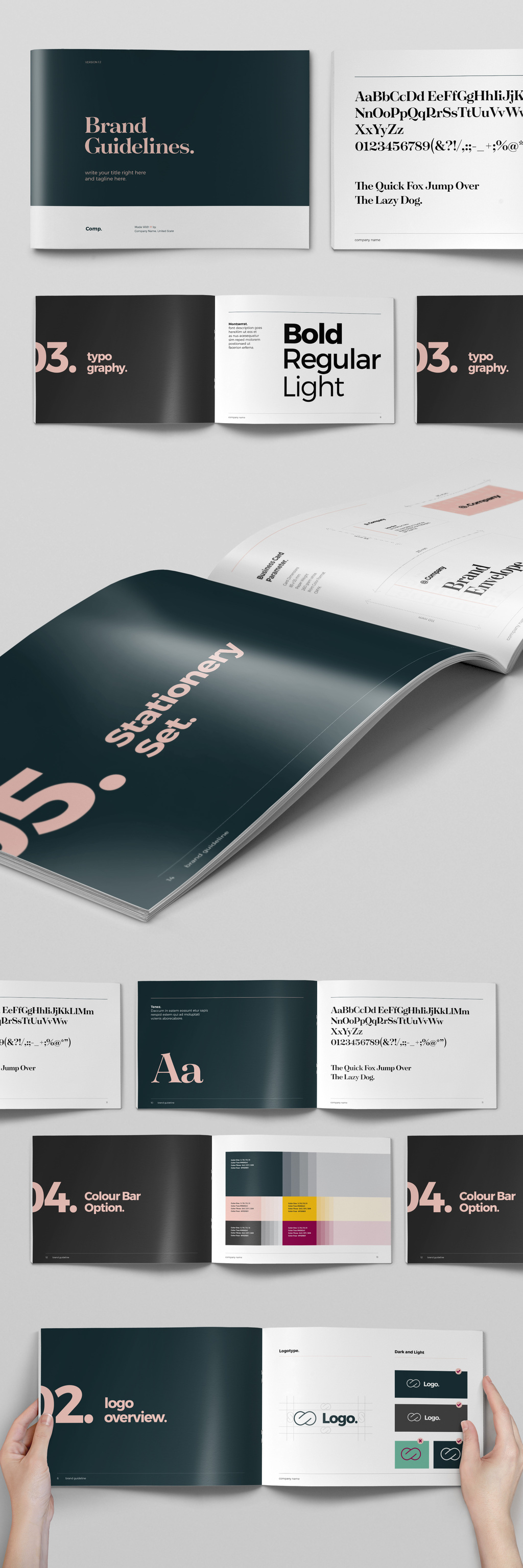 Clean InDesign Brand Guidelines Template