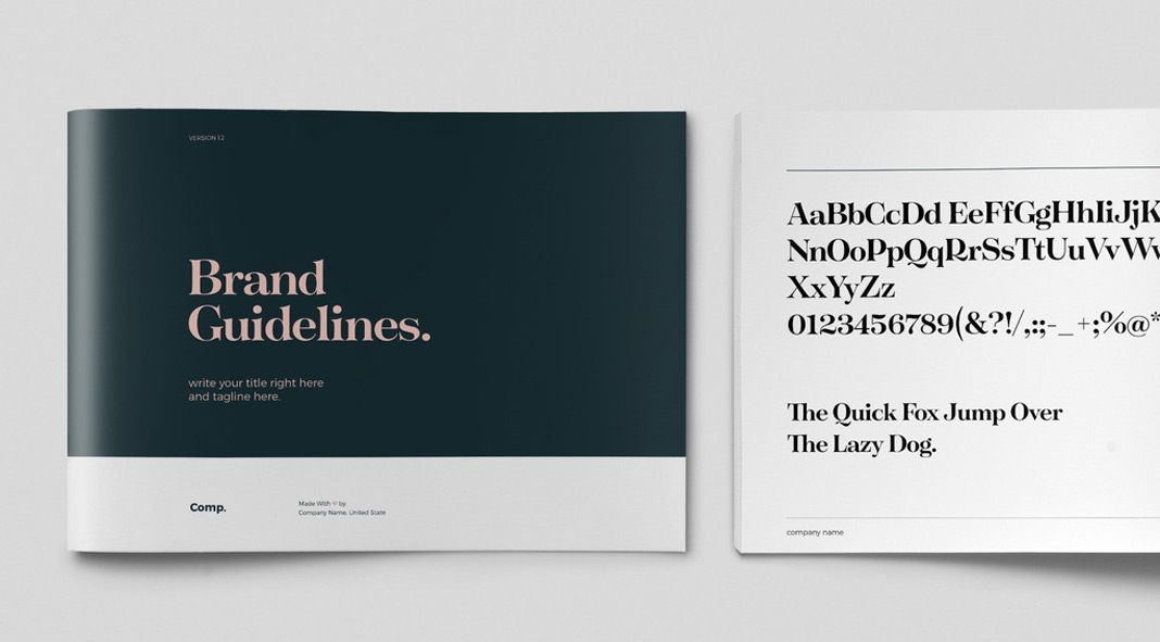 Clean InDesign Brand Guidelines Template