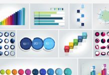 2D and 3D Infographics as fully editable vector graphics.