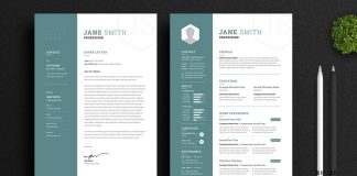 Adobe InDesign Resume and Cover Letter Template