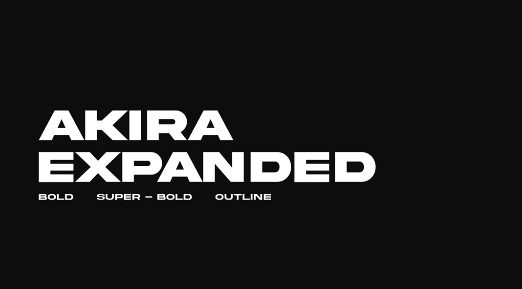 Akira Expanded font