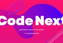Code Next font family by Fontfabric.