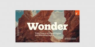 Wonder font family by Fenotype.