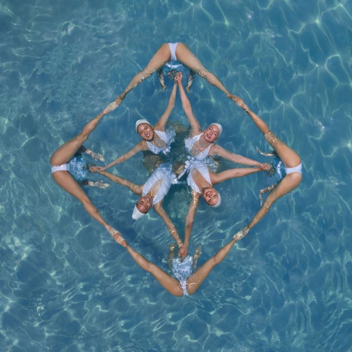The Beauty of Synchronized Swimming From Above - Aerial Photography by Brad Walls