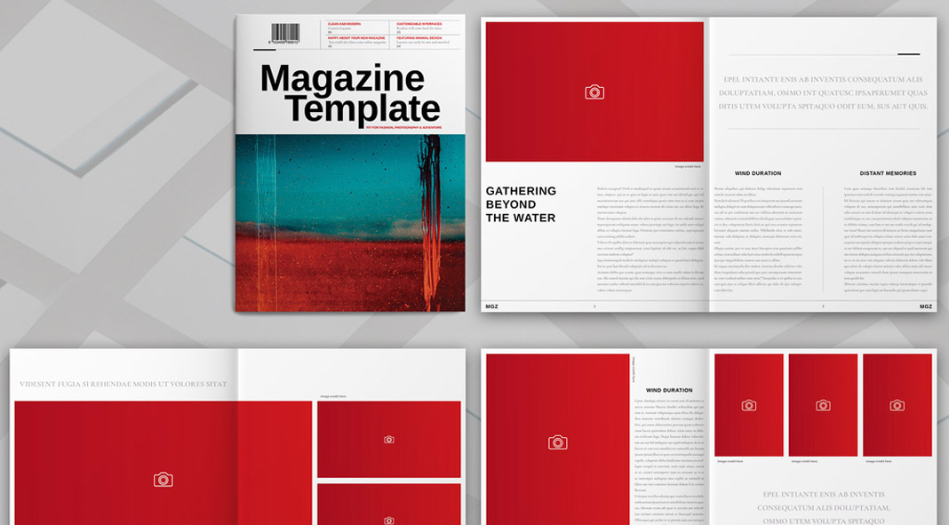 Adobe InDesign magazine template by Adobe Stock contributor @Refresh.
