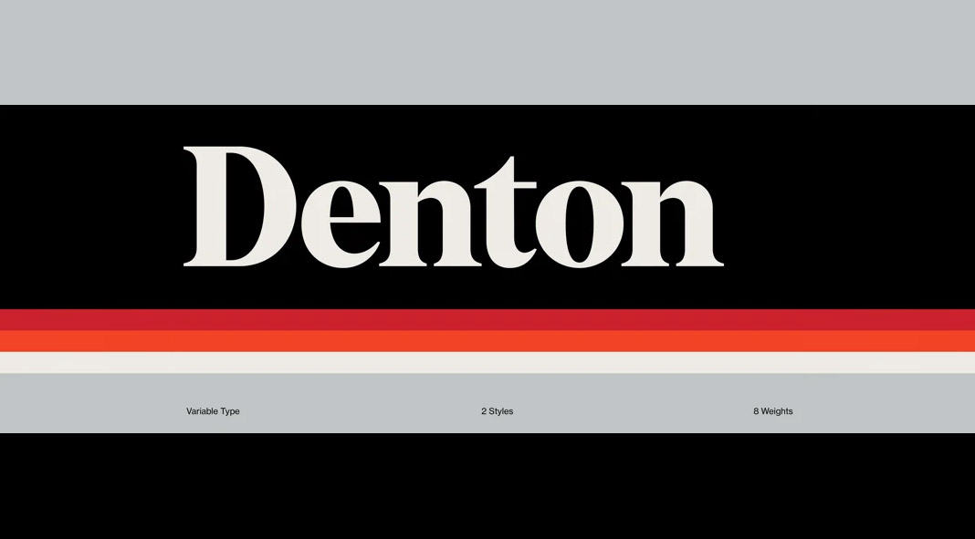Denton font family by Peregrin Studio