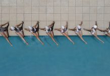 The Beauty of Synchronized Swimming From Above - Aerial Photography by Brad Walls