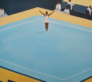 Gymnastics-Inspired Paintings by Thenjiwe Niki Nkosi