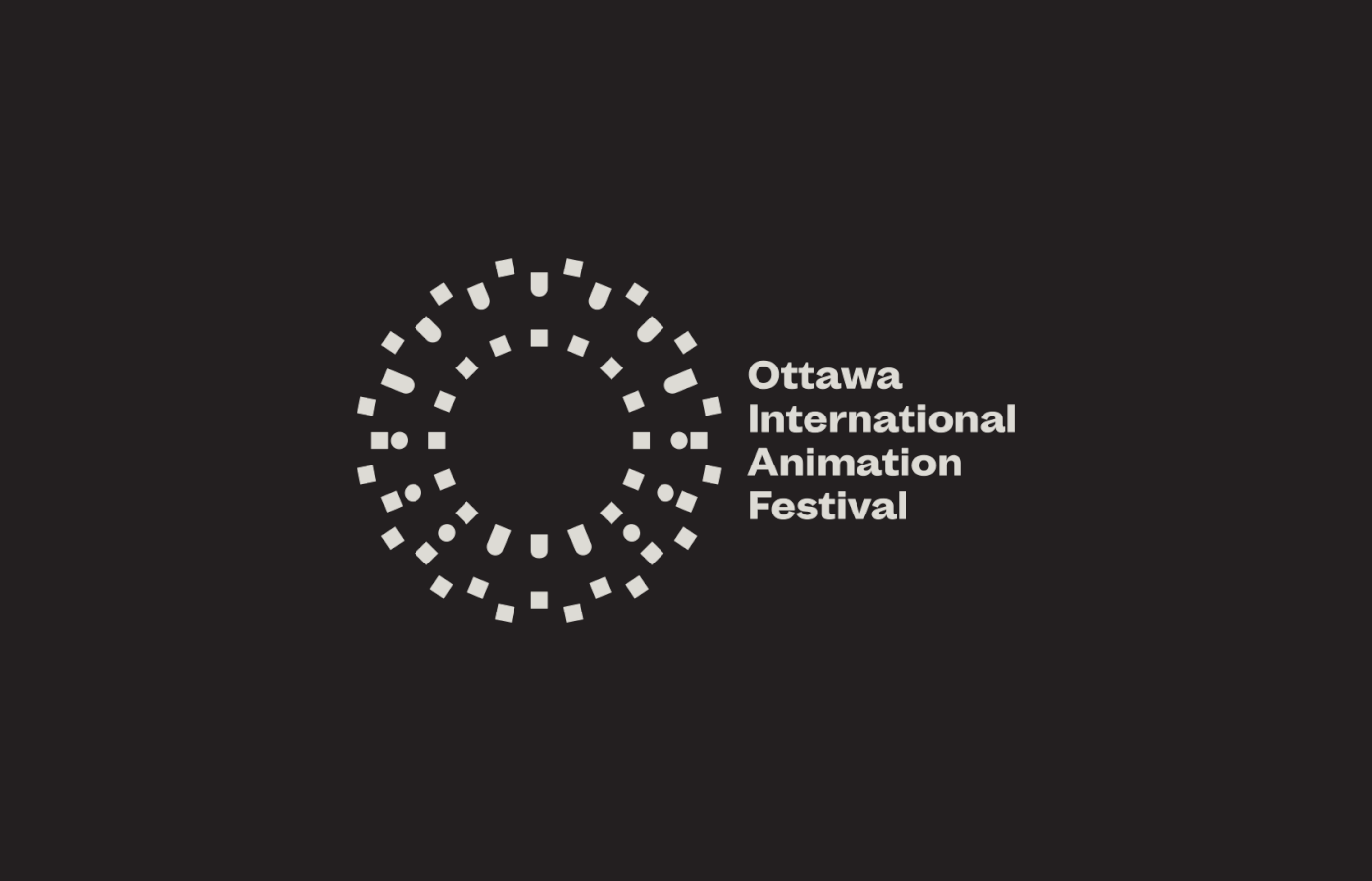 Logo design by Michael George Haddad for the Ottawa International Animation Festival.