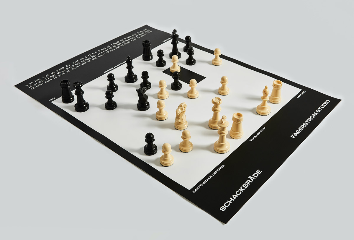 Schackbräde, a collection of chess games created by fagerström.