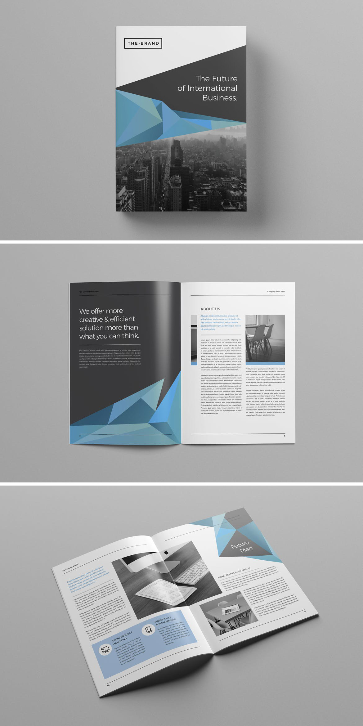 Adobe InDesign business brochure design