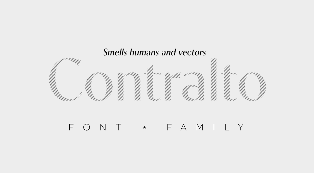 Contralto font family by Synthview Type Design.