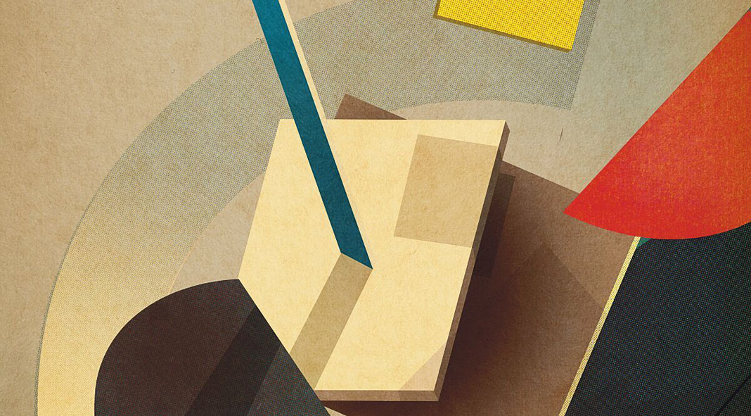 Mid-Century Modernism and Bauhaus-inspired Poster Art by Studio Sander Patelski