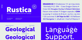 Rustica font family by TipoType