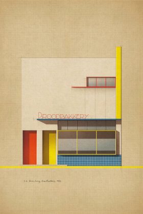 Mid-Century Modernism & Bauhaus-inspired Posters by Studio Sander Patelski