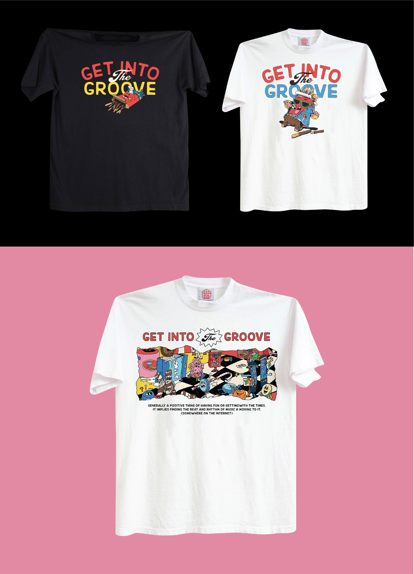 INTO THE GROOVE illustration project by Chochoi Creative