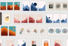 Download vector graphics of minimalist graphic art prints