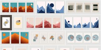 Download vector graphics of minimalist graphic art prints