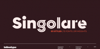 Singolare font family by Latinotype