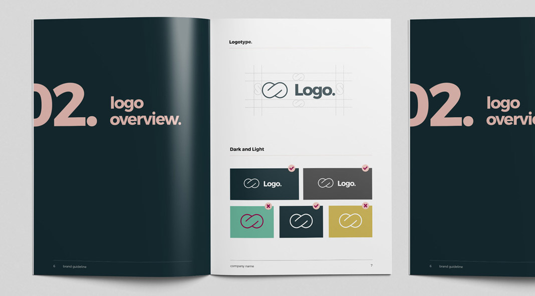 US Letter and A4 Brand Guidelines InDesign Brochure