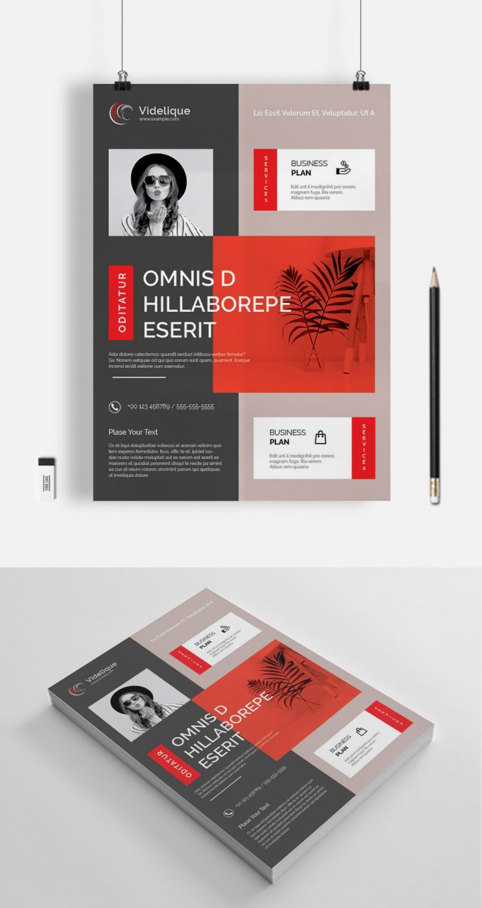 A4 flyer template by PixWork