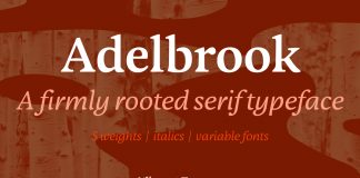 Adelbrook font family by Vibrant Types