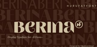 Berina font family by Hurufatfont