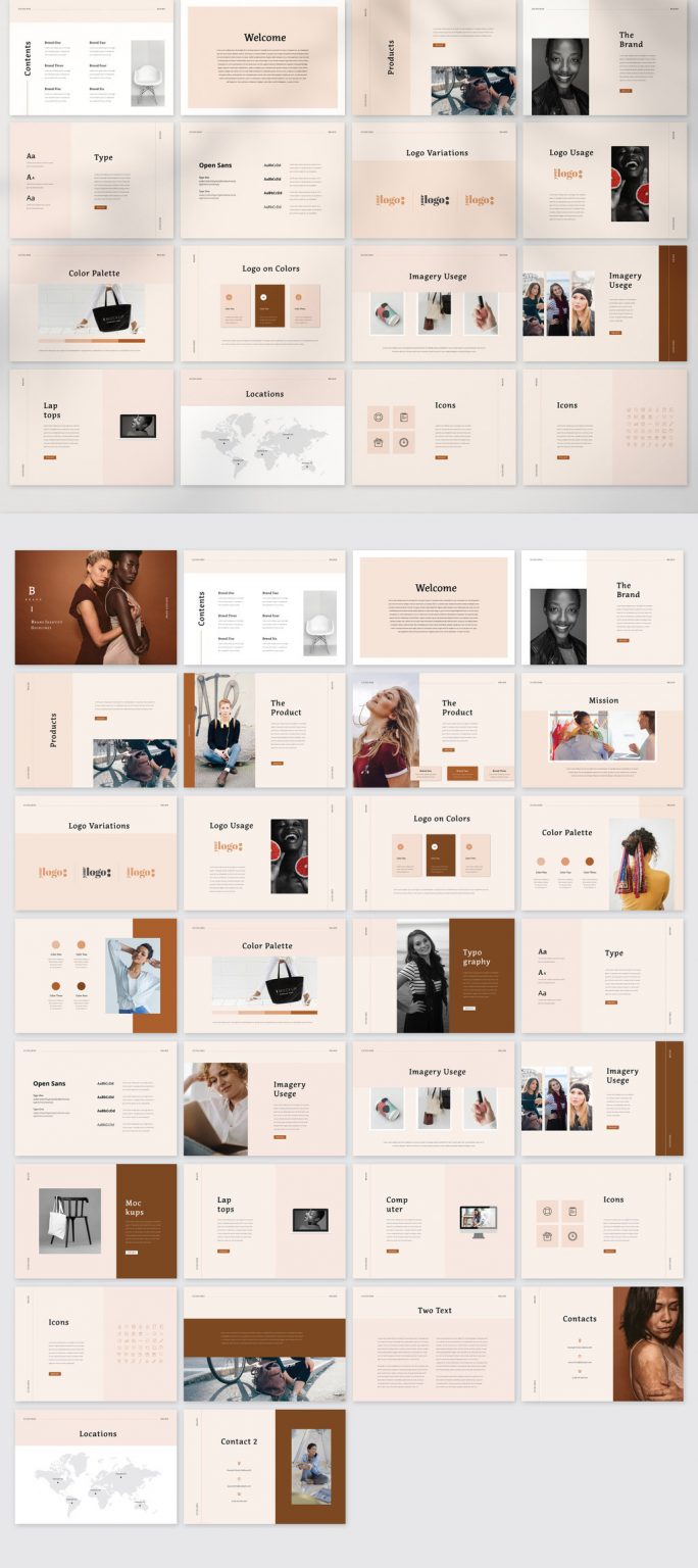 Brand Identity Guidelines Brochure Template for Adobe InDesign